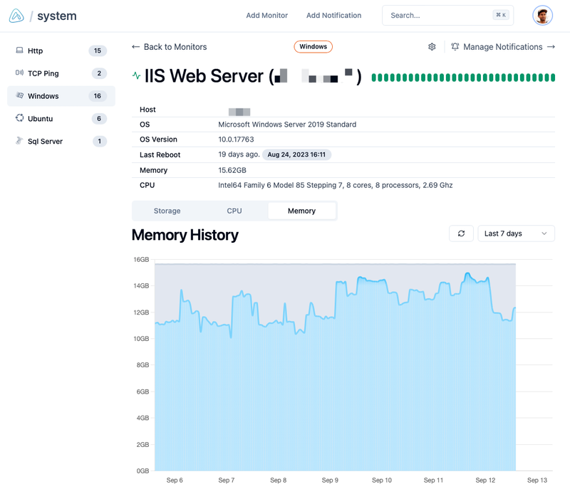 Windows Memory Utilization