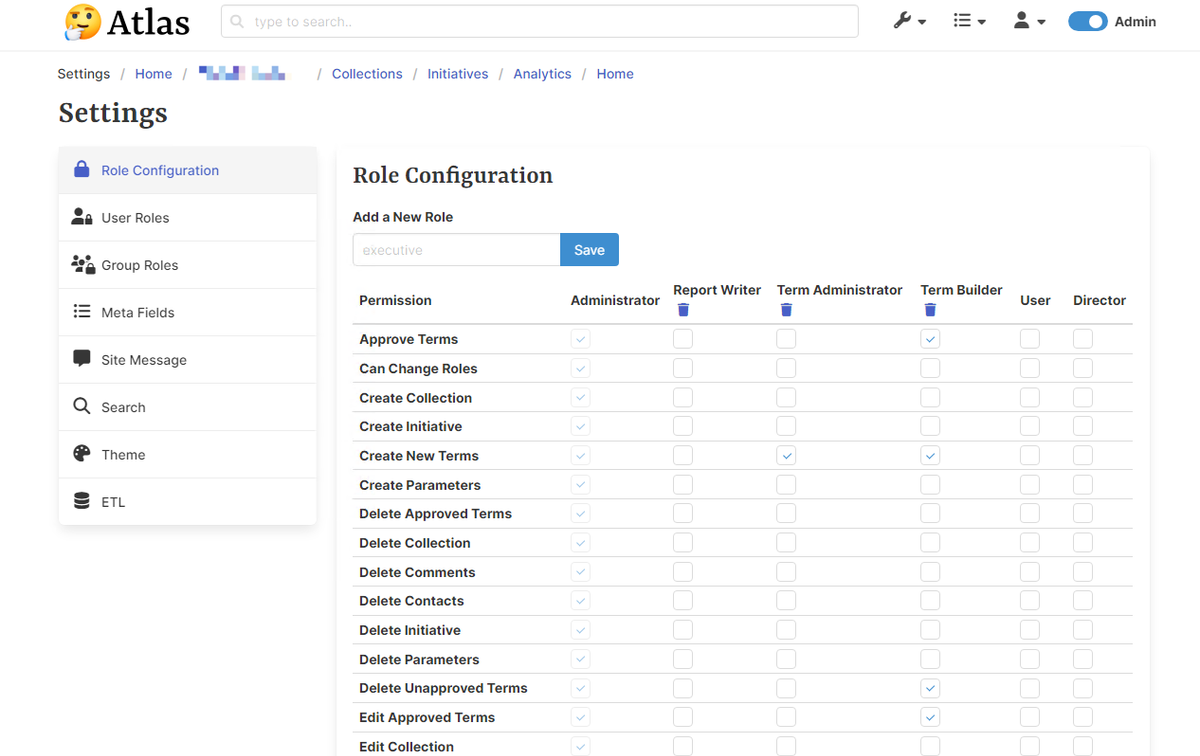 Site Role Settings